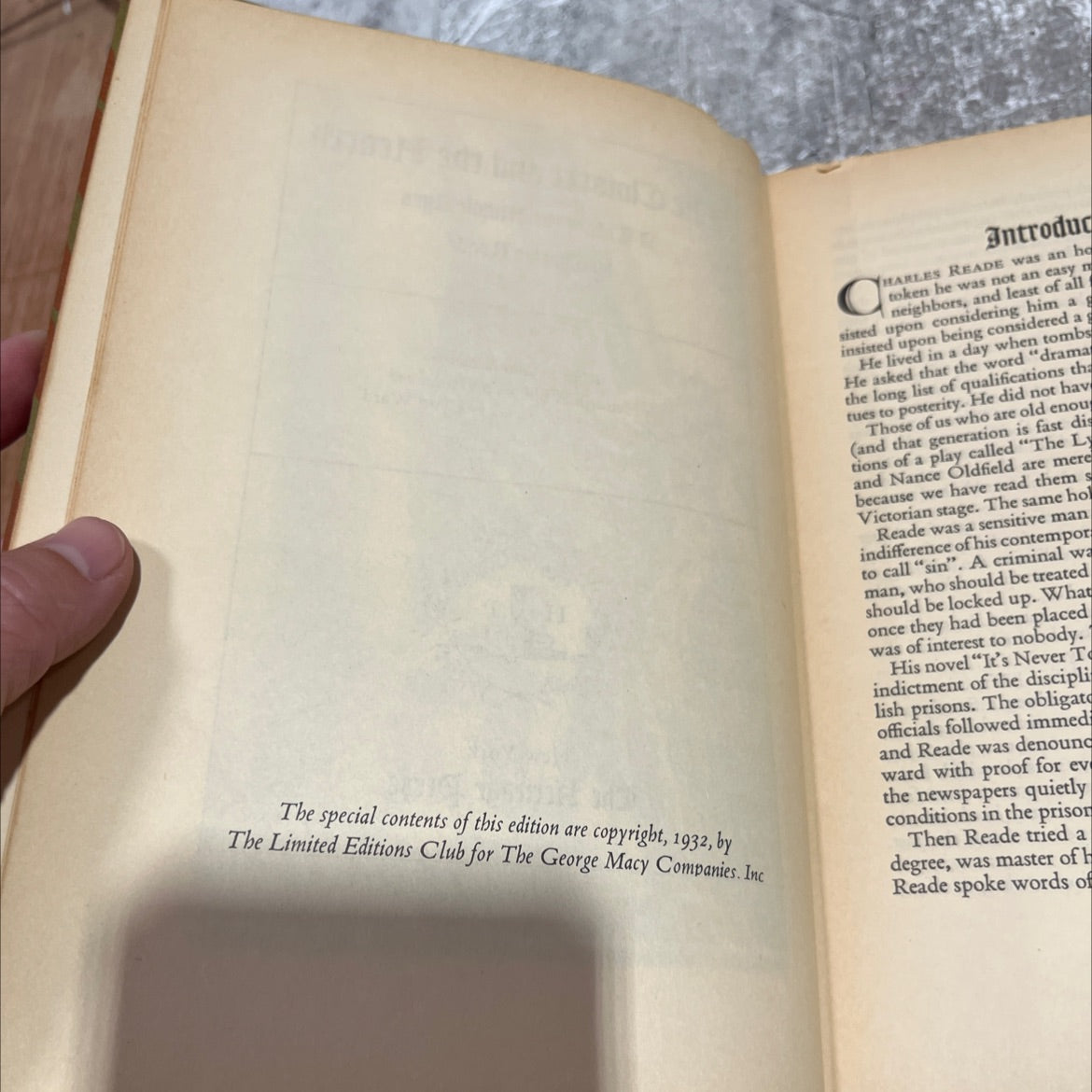 the cloister and the hearth a tale of the middle ages book, by charles reade, 1932 Hardcover image 3