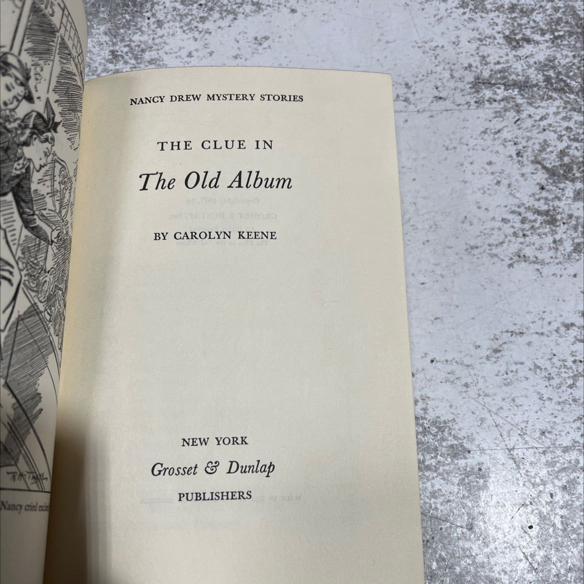 the clue in the old album book, by carolyn keene, 1947 Hardcover image 2