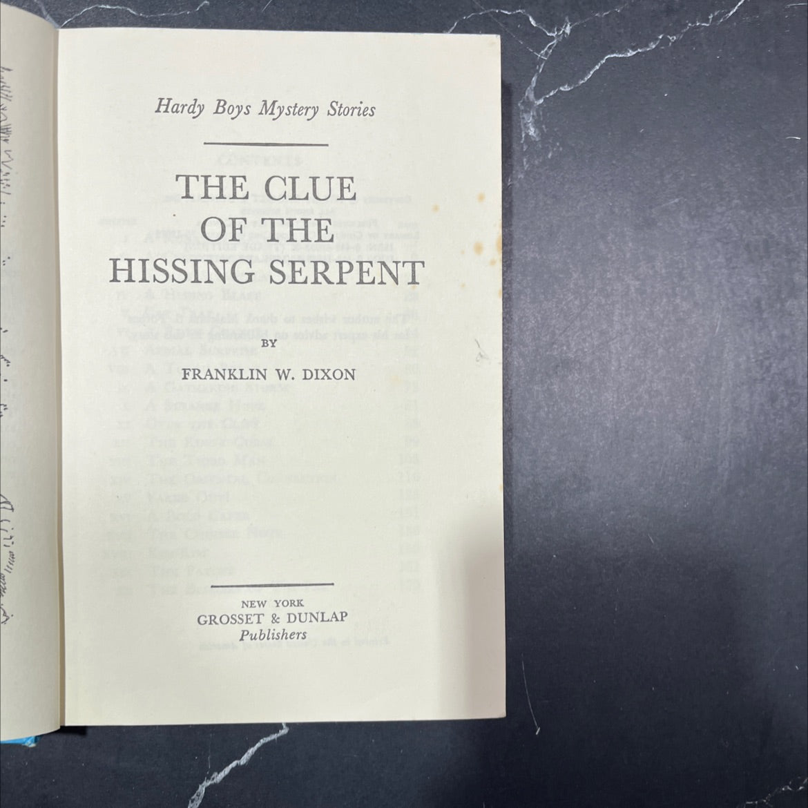 the clue of the hissing serpent book, by franklin w. dixon, 1974 Hardcover image 2