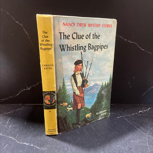 the clue of the whistling bagpipes book, by carolyn keene, 1964 Hardcover image 1