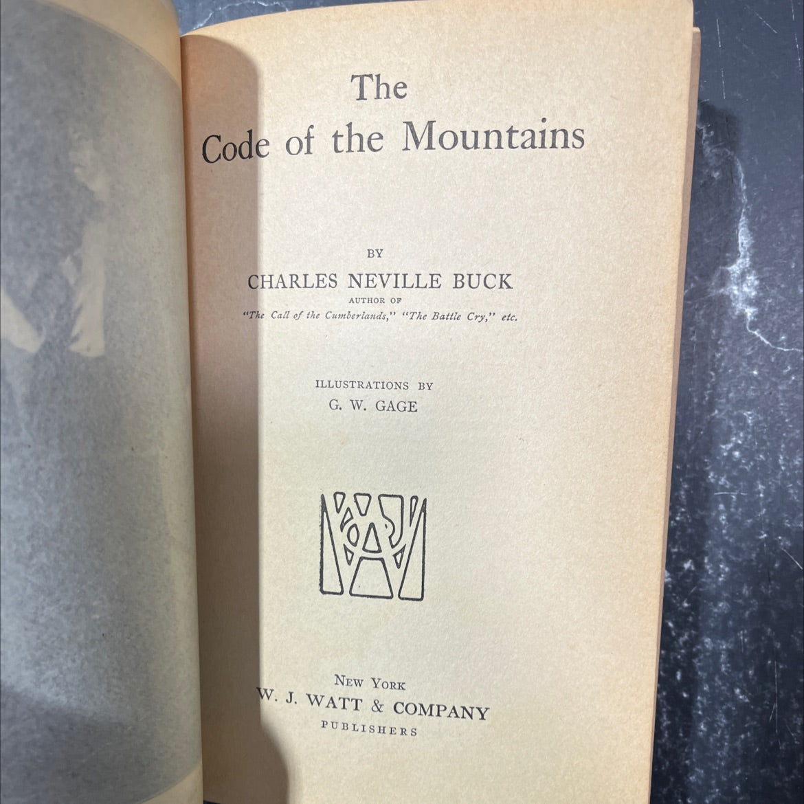the code of the mountains book, by charles neville buck, 1915 Hardcover image 2