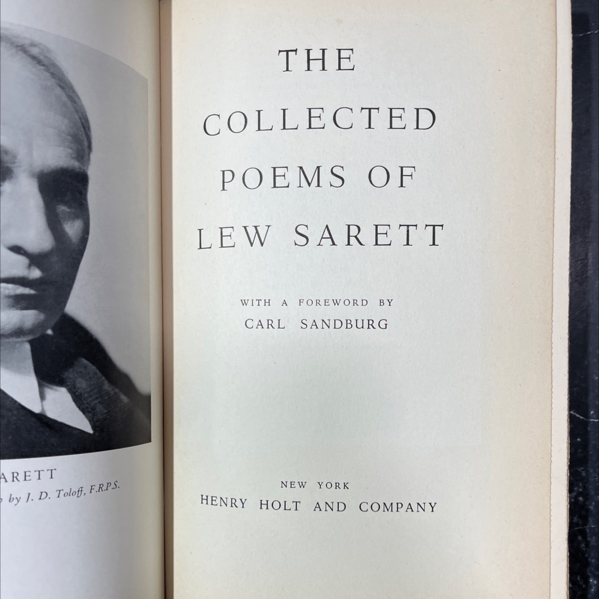 the collected poems of lew sarett book, by lew sarett, 1941 Hardcover image 2