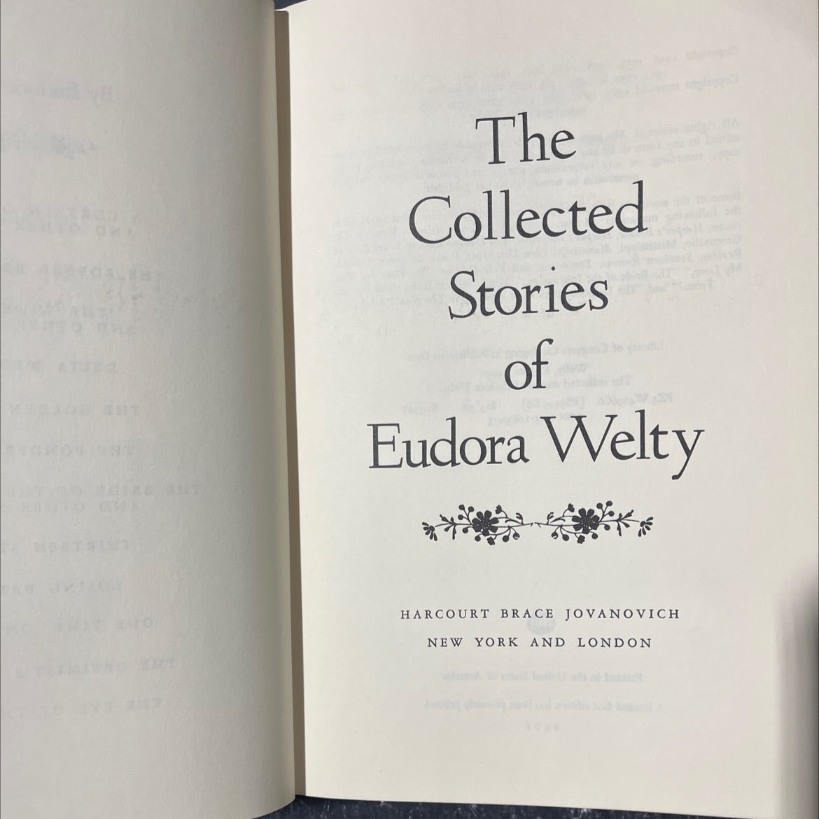 the collected stories of eudora welty book, by Eudora Welty, 1980 Hardcover image 2