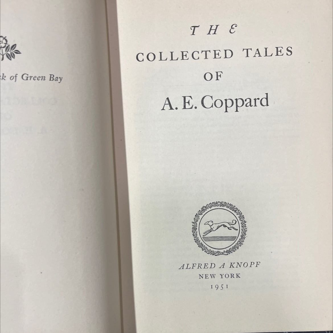 the collected tales of a. e. coppard book, by a. e. coppard, 1951 Hardcover image 2