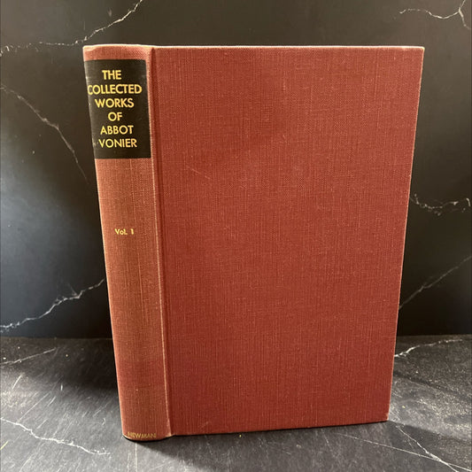 the collected works of abbot vonier volume one the incarnation and redemption book, by abbot vonier, 1970 Hardcover image 1