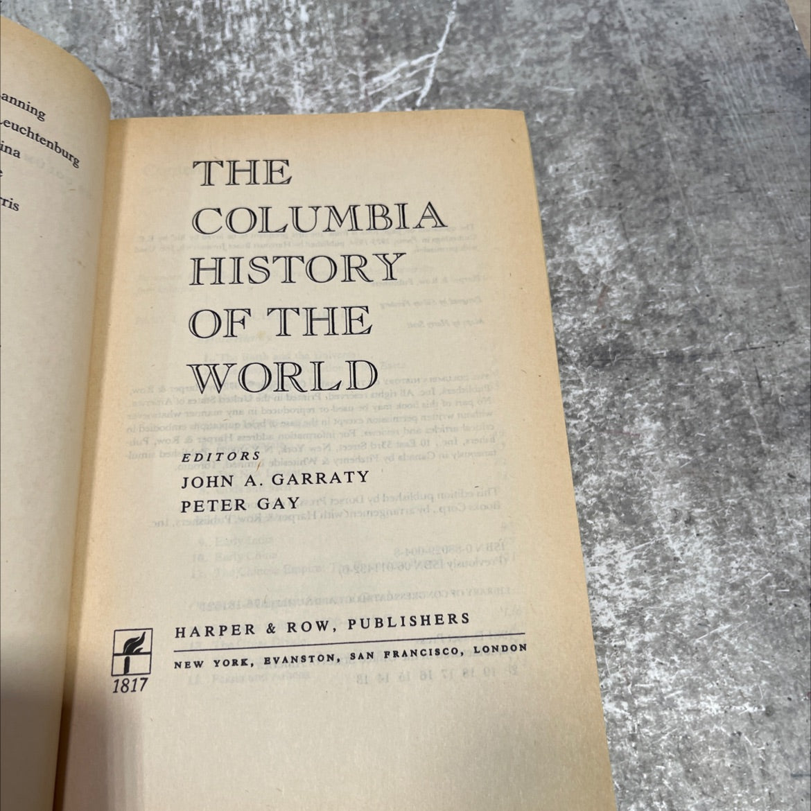 the columbia history of the world book, by john a. garraty, peter gay, 1972 Hardcover image 2