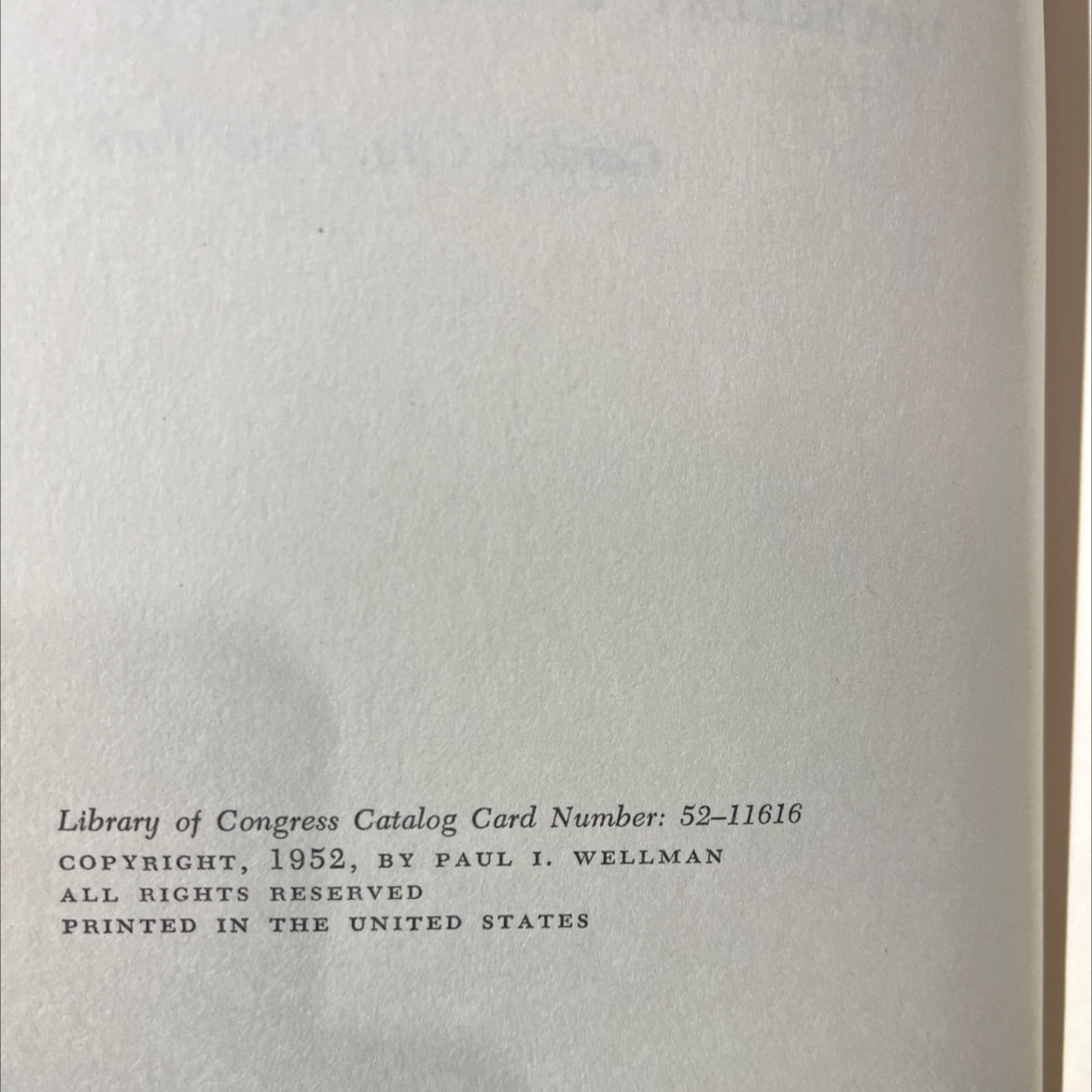 the comancheros book, by paul i. wellman, 1952 Hardcover image 3