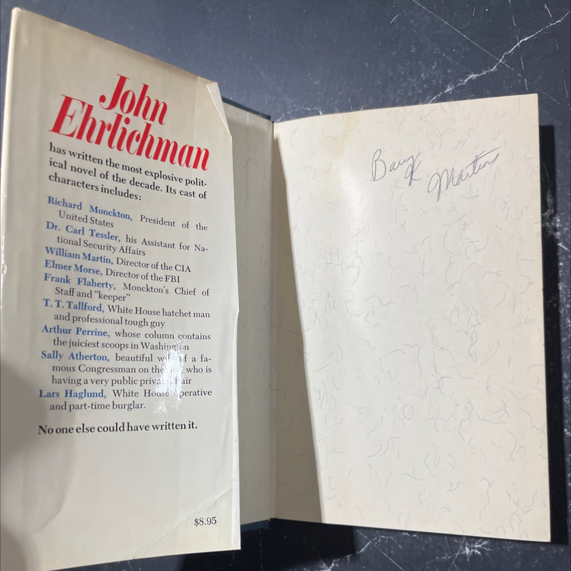 the company book, by John Ehrlichman, 1976 Hardcover image 4