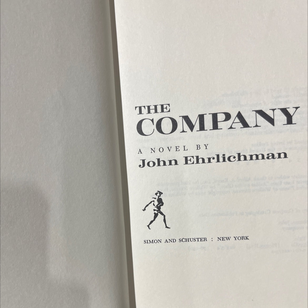 the company book, by John Ehrlichman, 1976 Hardcover image 2