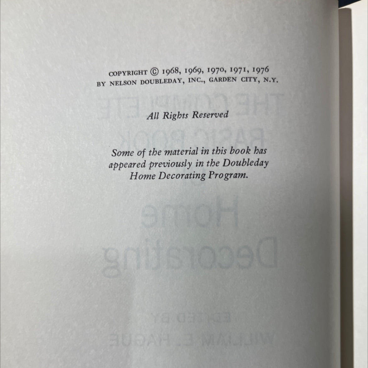 the complete basic book of home decorating book, by william e. hague, 1976 Hardcover image 3