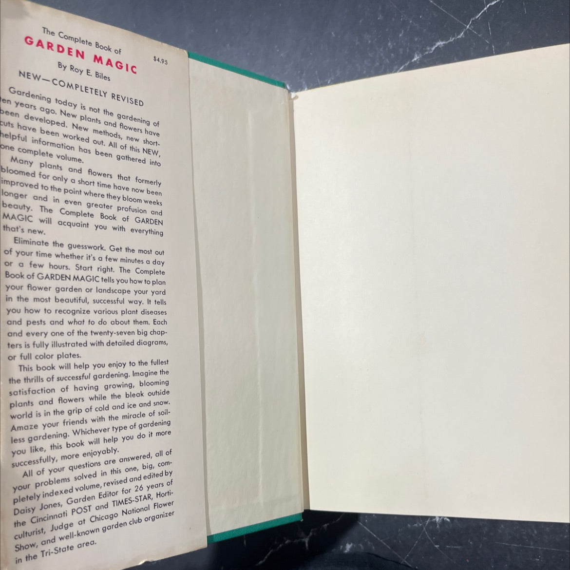 the complete book of garden magic book, by roy e. biles, 1961 Hardcover image 4