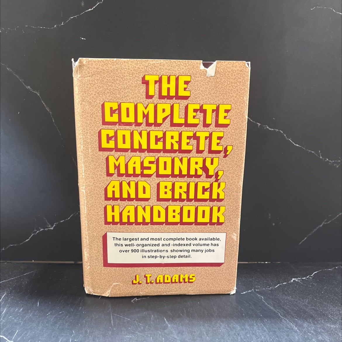 the complete concrete masonry and brick handbook book, by j.t. adams, 1979 Hardcover image 1