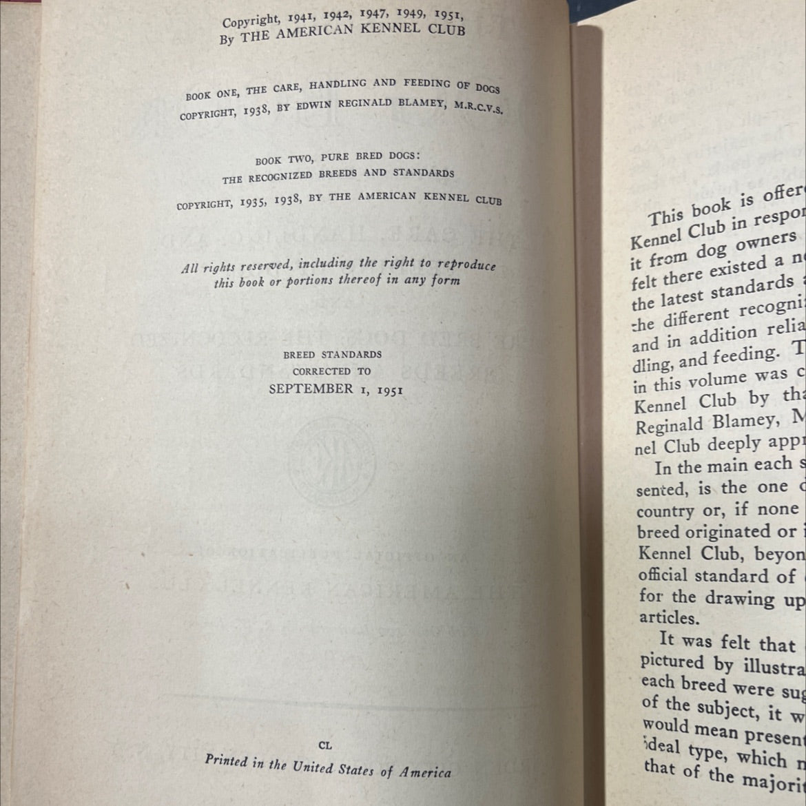 the complete dog book [new and revised edition] book, by american kennel club, 1951 Hardcover image 3