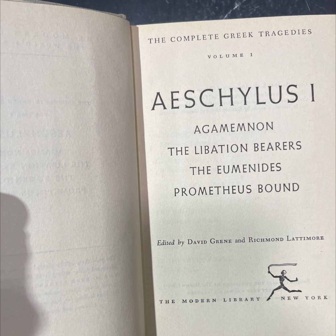 the complete greek tragedies volume i aeschylus i agamemnon the libation bearers the eumenides prometheus bound book, image 2