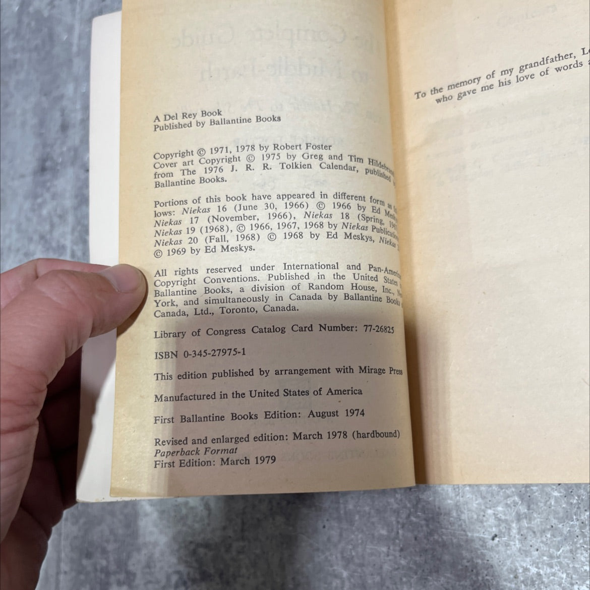 the complete guide to middle-earth from the hobbit to the silmarillion book, by robert foster, 1978 Paperback image 3