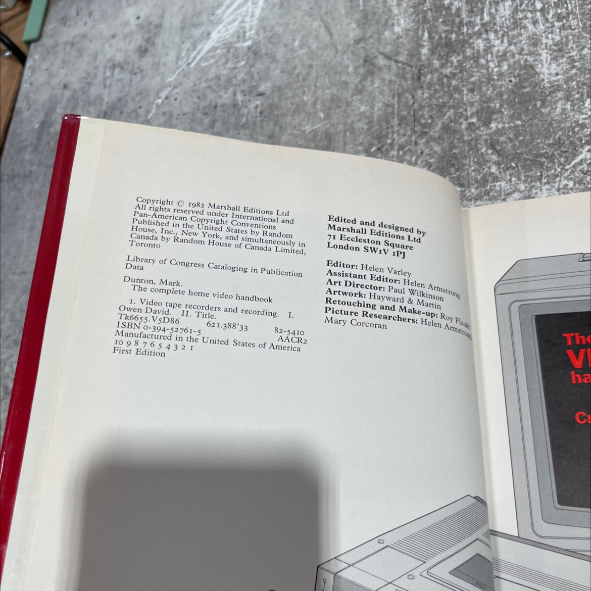 the complete home video handbook book, by Mark Dunton, David Owen, 1982 Hardcover image 3