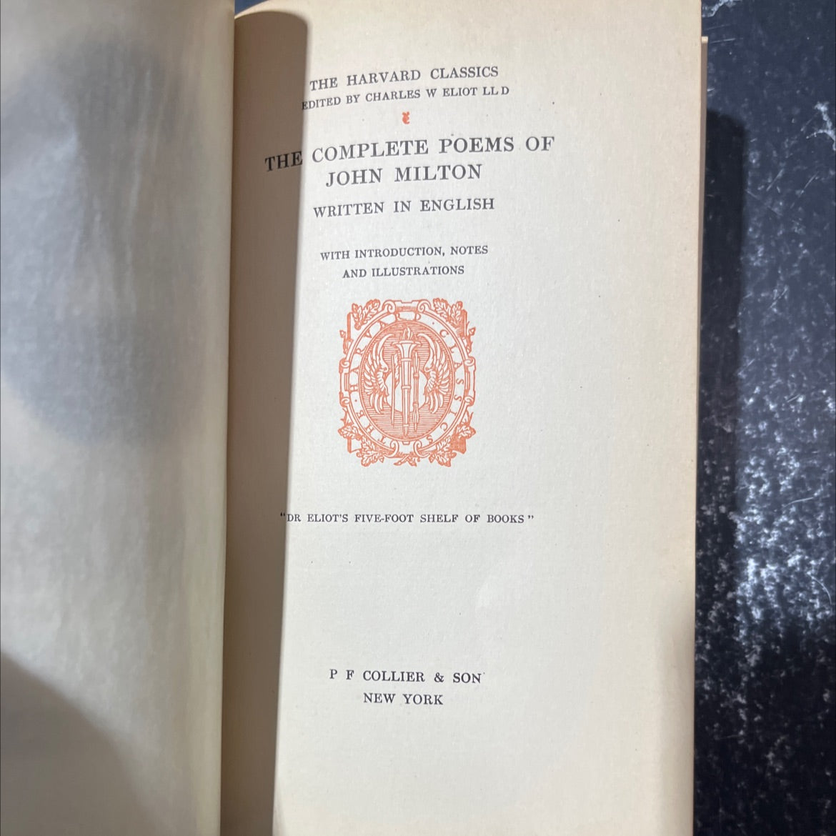 the complete poems of john milton book, by john milton, 1909 Hardcover image 2