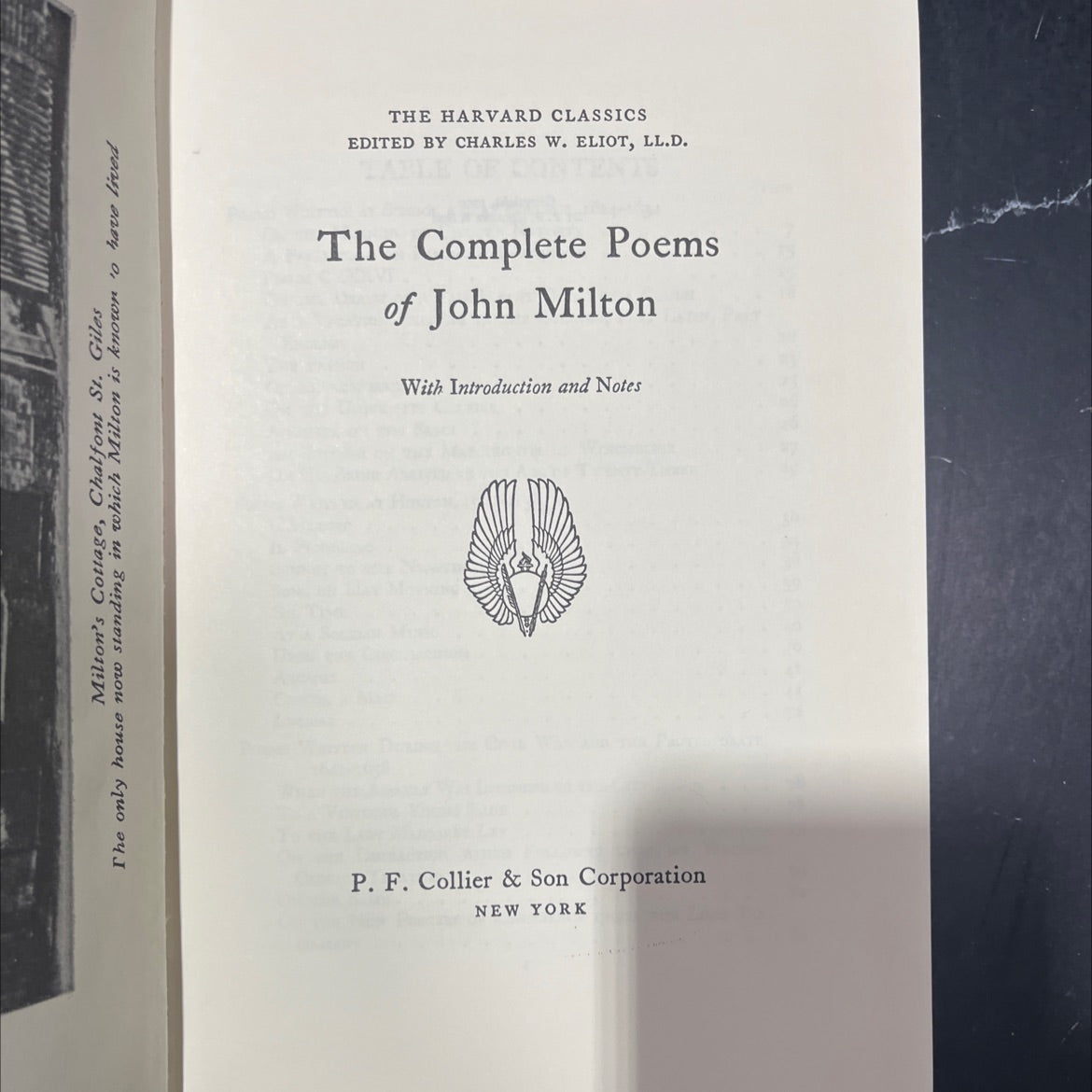 the complete poems of john milton book, by john milton, 1909 Hardcover image 2