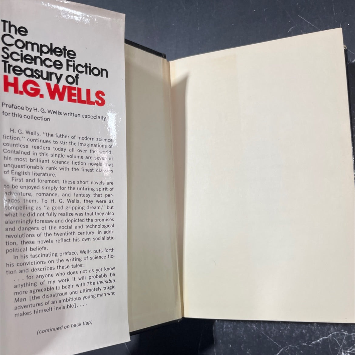 the complete science fiction treasury of h. g. wells book, by h. g. wells, 1978 Hardcover image 4