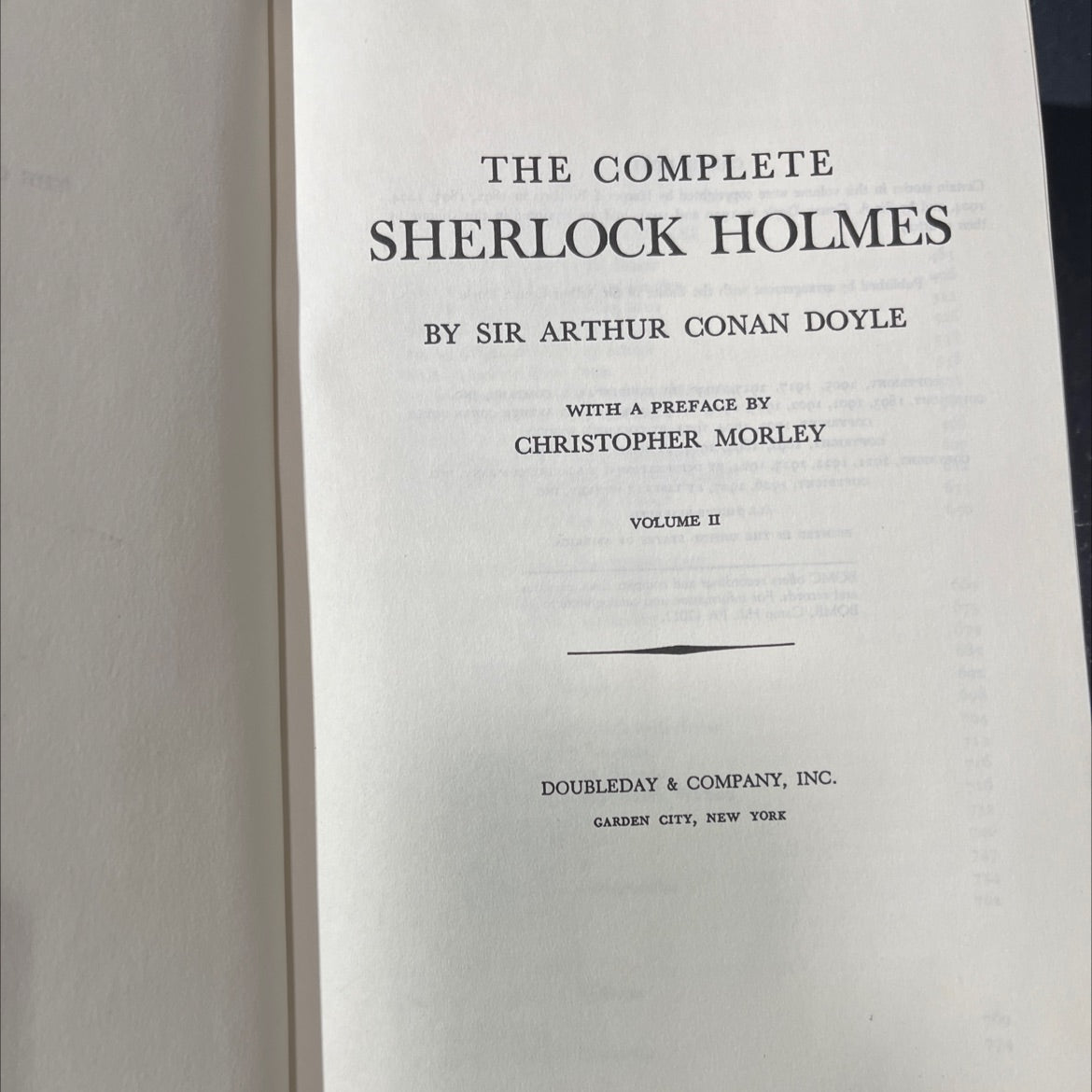 the complete sherlock holmes by sir arthur conan doyle with a preface by christopher morley volume ii book, by sir image 2