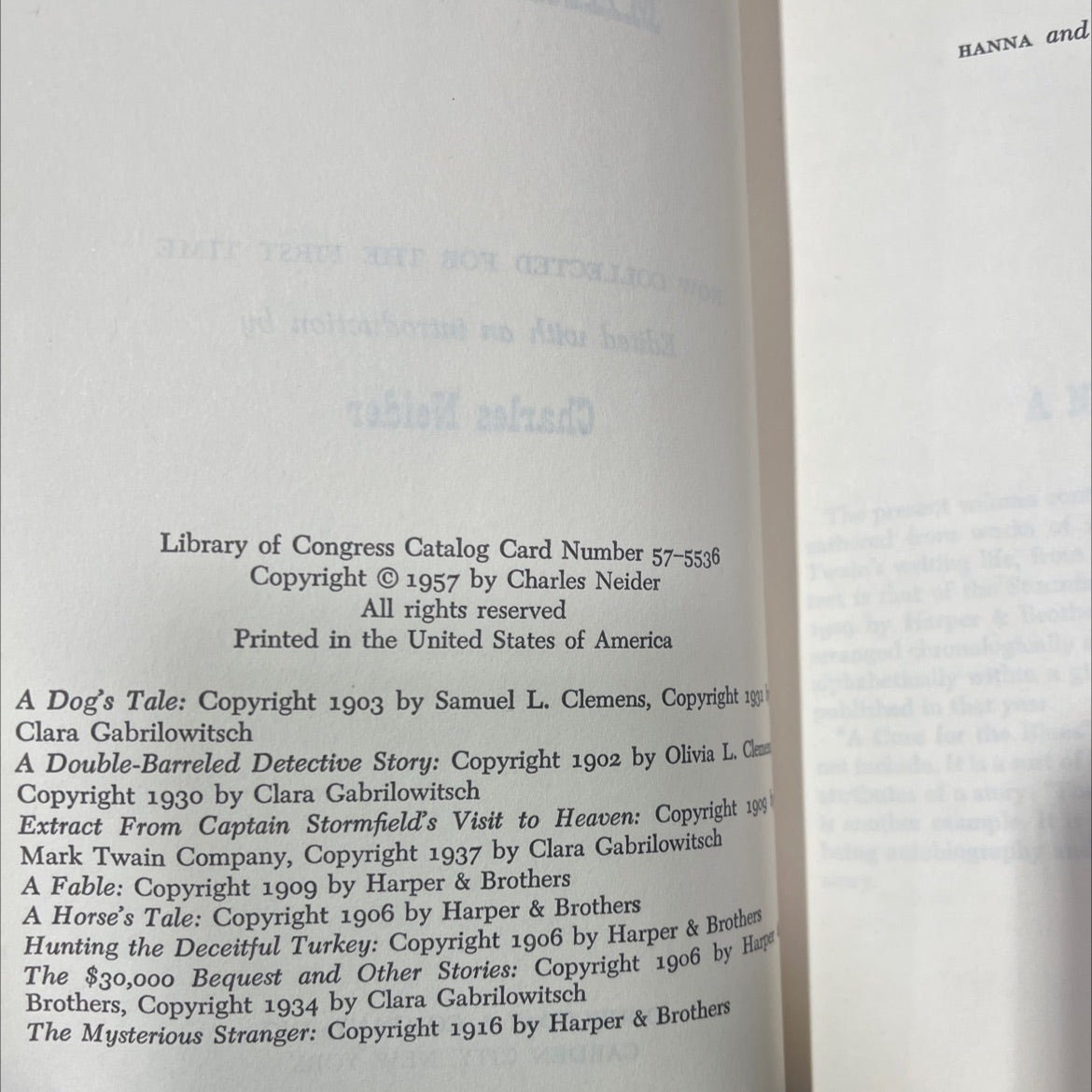 the complete short stories of mark twain now collected for the first time book, by mark twain, 1957 Hardcover image 3