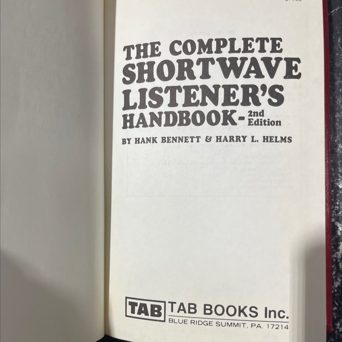 the complete shortwave listener's handbook book, by hank bennett & harry l. helms, 1980 Hardcover image 2