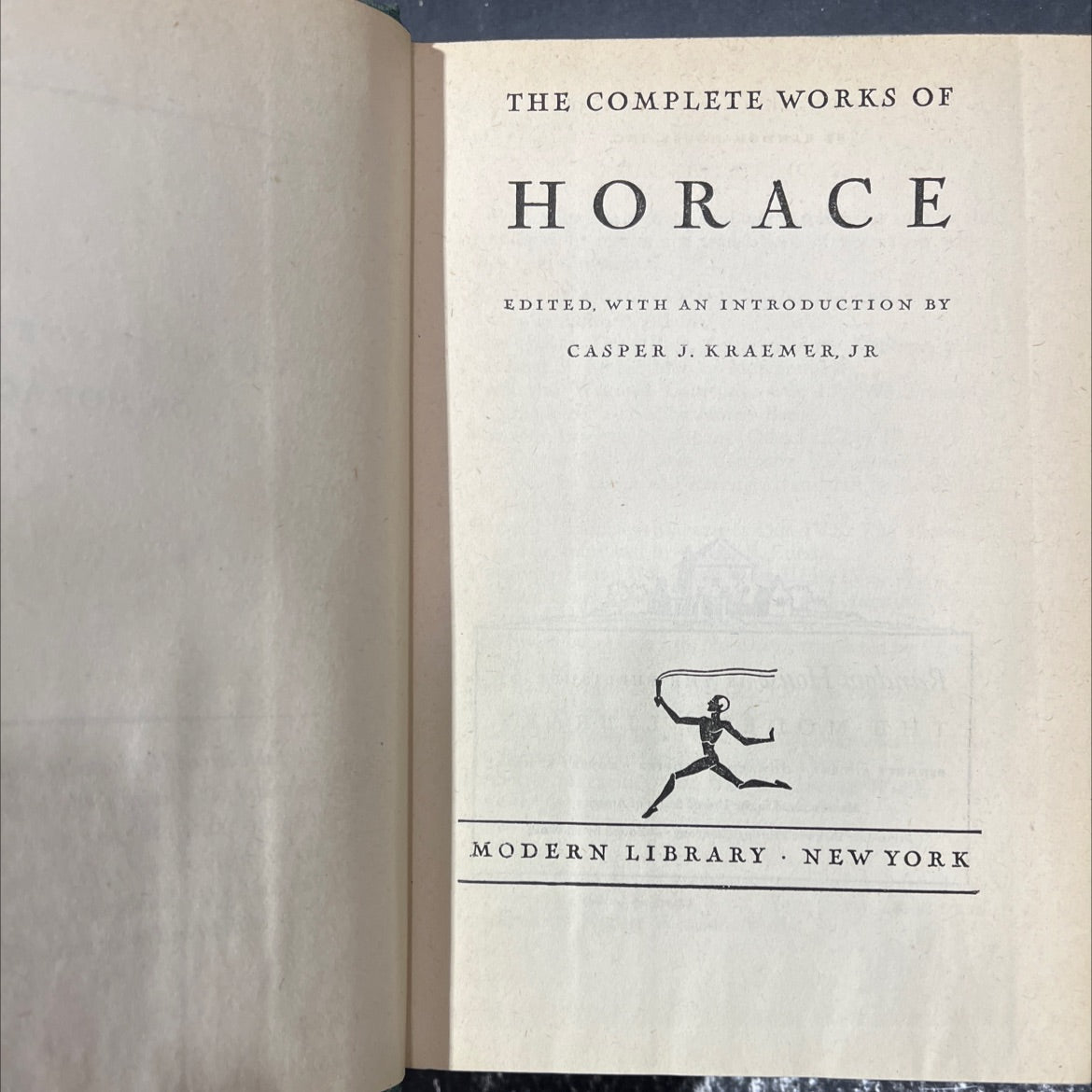 the complete works of horace book, by horace, 1936 Hardcover image 2