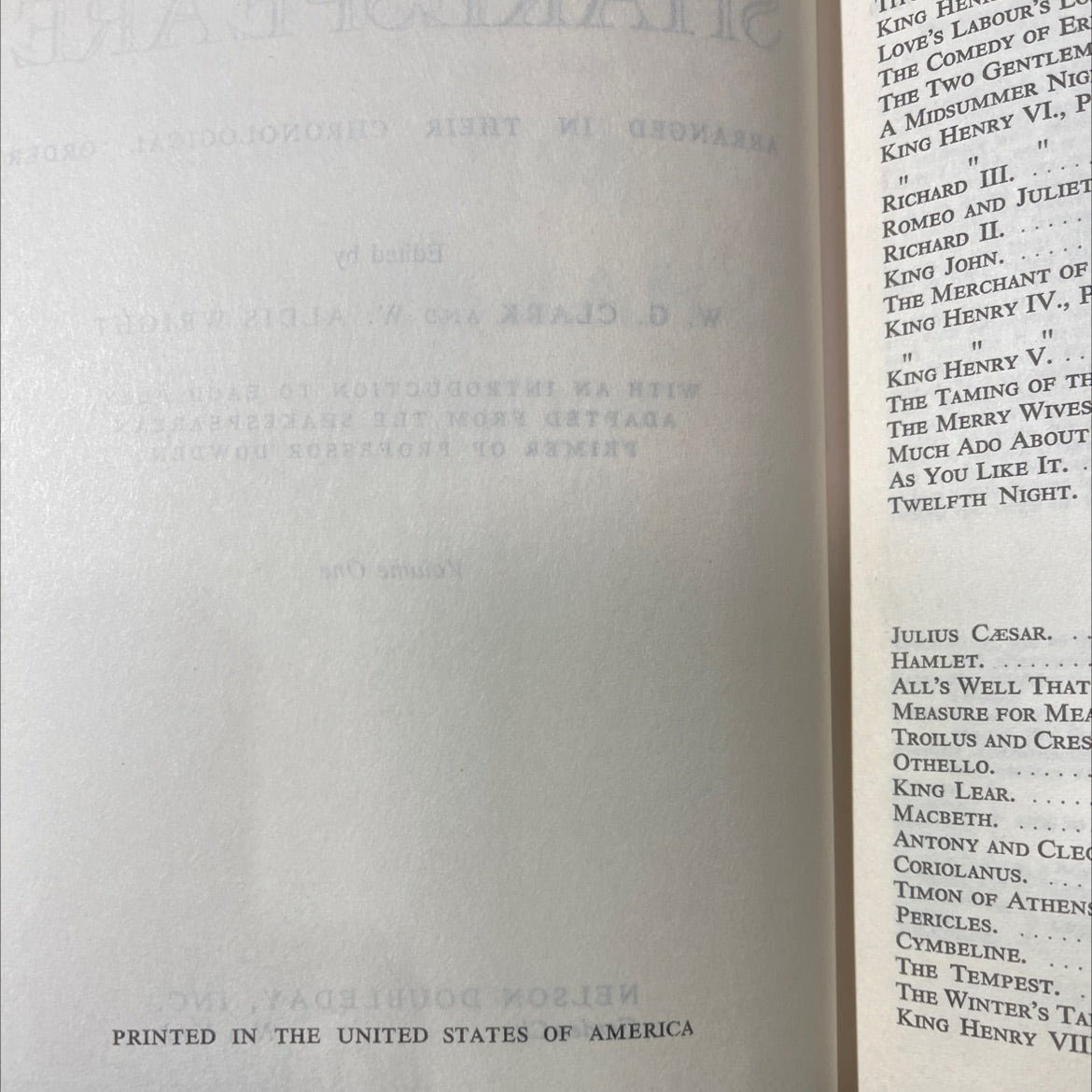 the complete works of william shakespeare arranged in their chronological order book, by william shakespeare, 1970 image 3