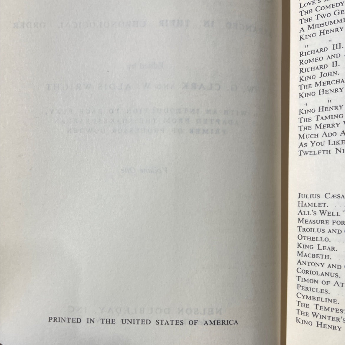 the complete works of william shakespeare arranged in their chronological order book, by william shakespeare, 1970 image 3