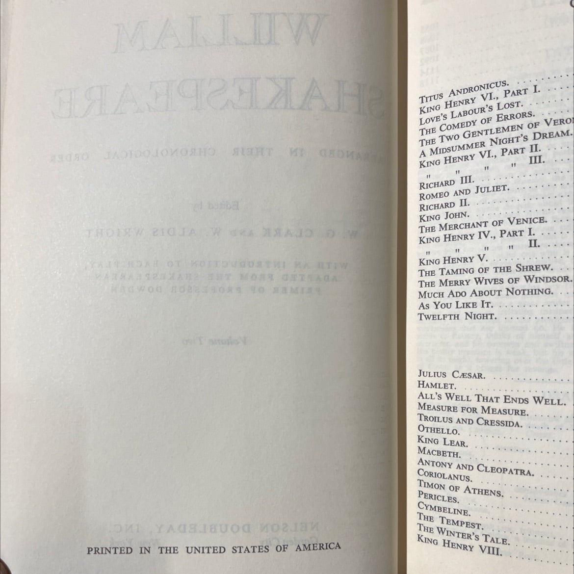 the complete works of william shakespeare book, by william shakespeare, 1970 Hardcover image 3