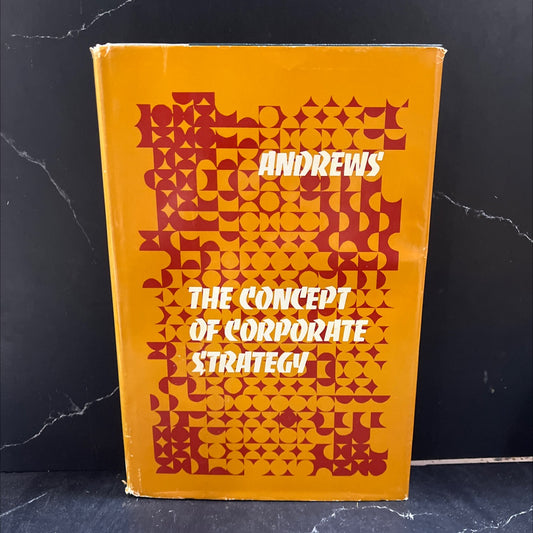 the concept of corporate strategy book, by kenneth r. andrews, 1971 Hardcover image 1