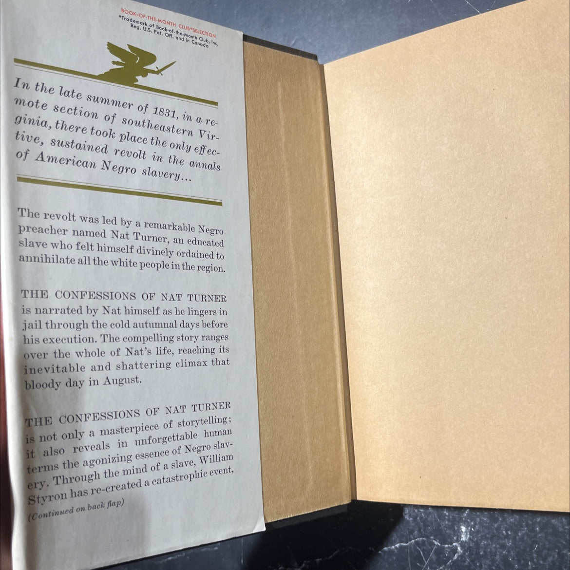 the confessions of nat turner book, by william styron, 1967 Hardcover image 4