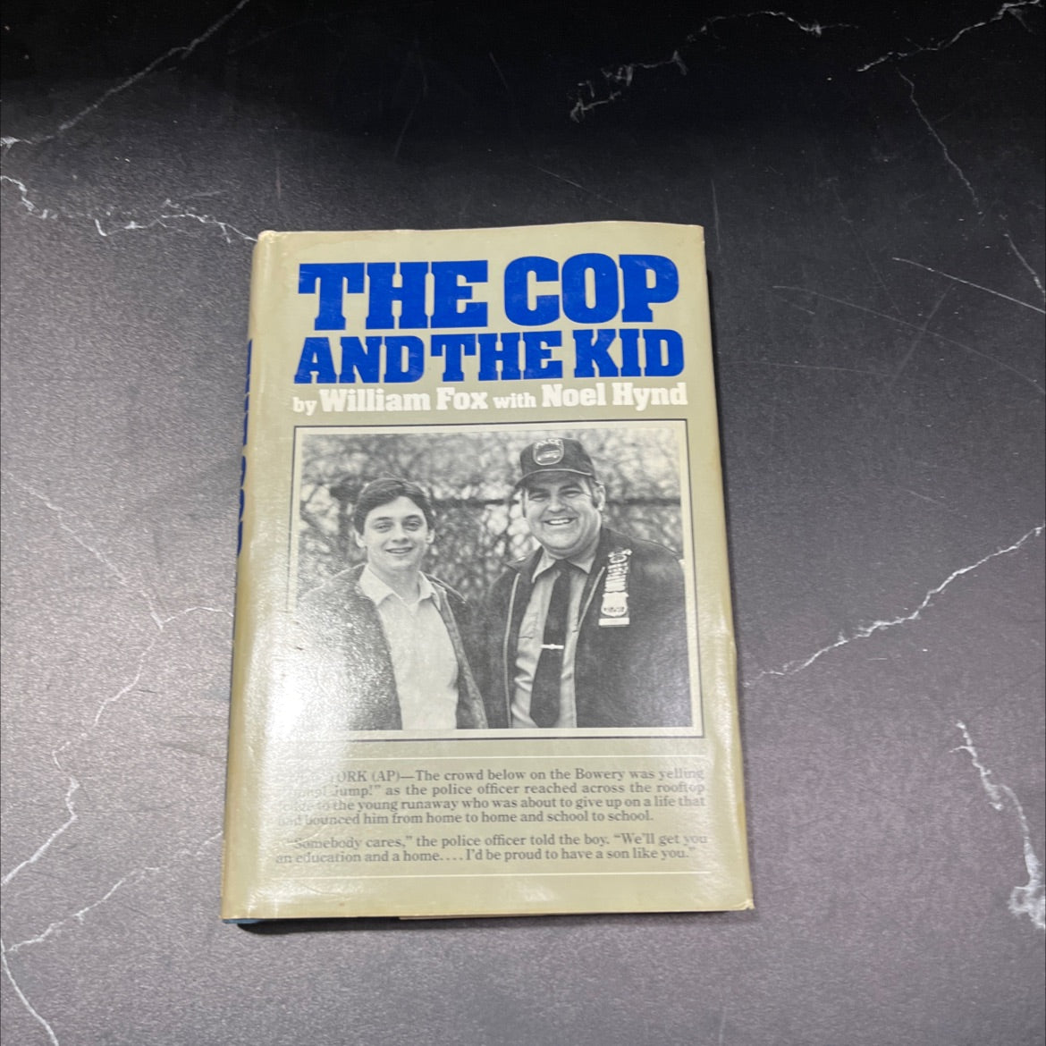the cop and the kid book, by william fox, 1983 Hardcover, Vintage image 1