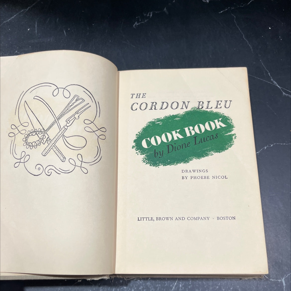the cordon bleu cook book book, by dione lucas, 1947 Hardcover image 2