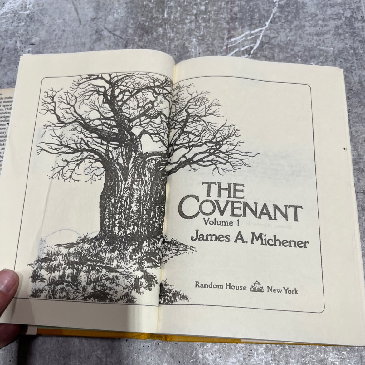 the covenant volume 1 book, by James A. Michener, 1980 Hardcover image 2