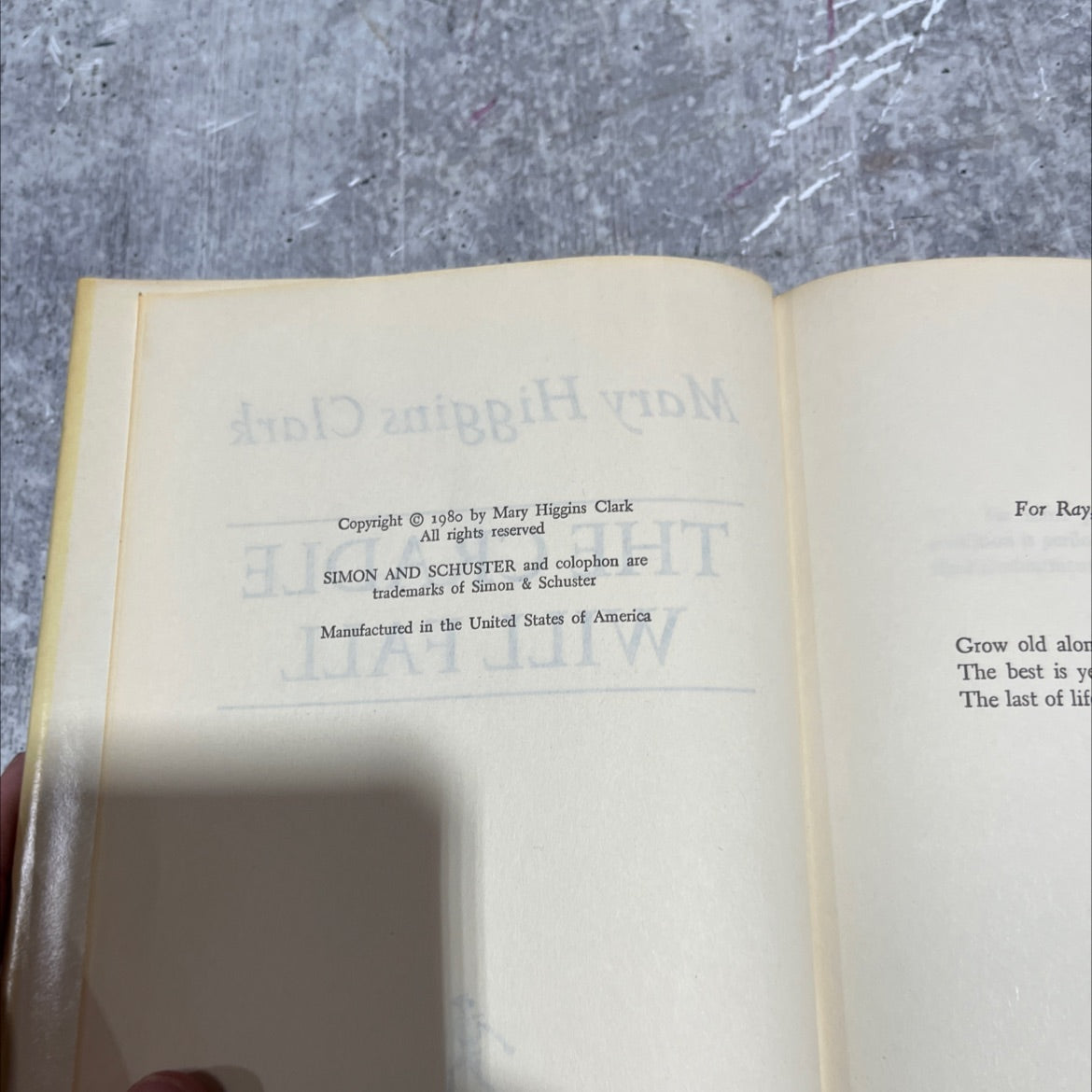 the cradle will fall book, by Mary Higgins Clark, 1980 Hardcover image 3