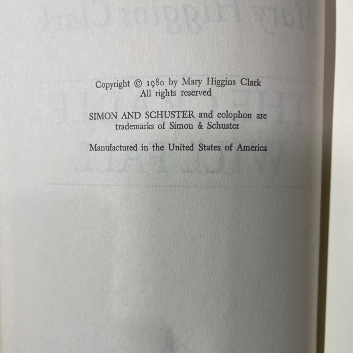 the cradle will fall book, by Mary Higgins Clark, 1980 Hardcover image 3