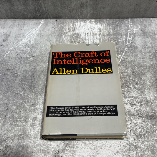 the craft of intelligence book, by Allen Dulles, 1963 Hardcover image 1