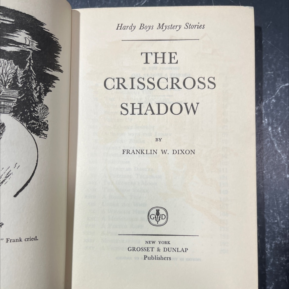 the crisscross shadow book, by franklin w. dixon, 1953 Hardcover image 2