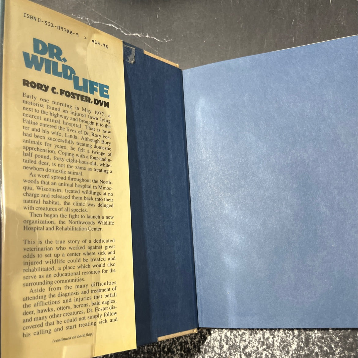 the crusade of a dr. wildlife northwoods veterinarian book, by rory c. foster, 1985 Hardcover image 4