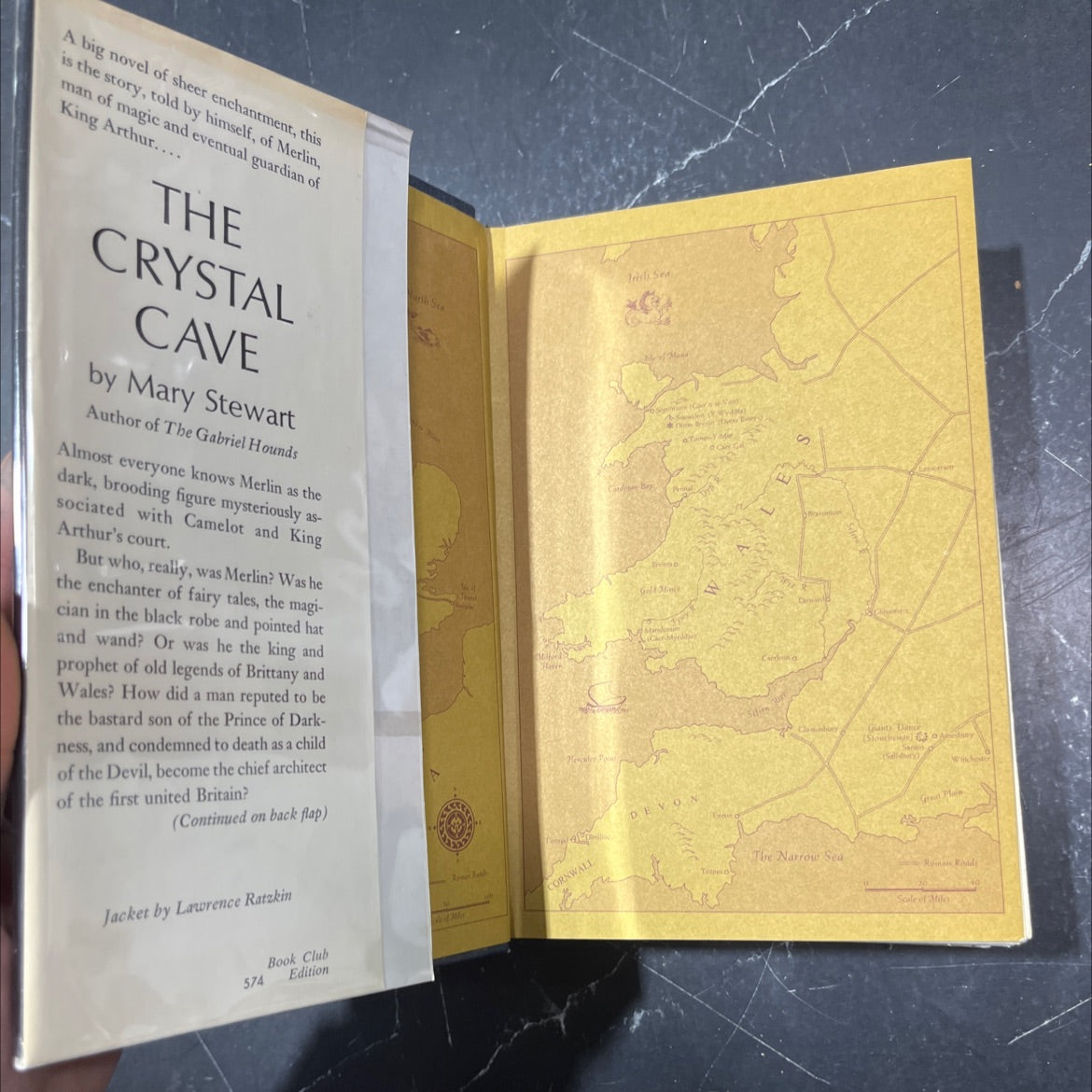 the crystal cave book, by Mary Stewart, 1970 Hardcover image 4