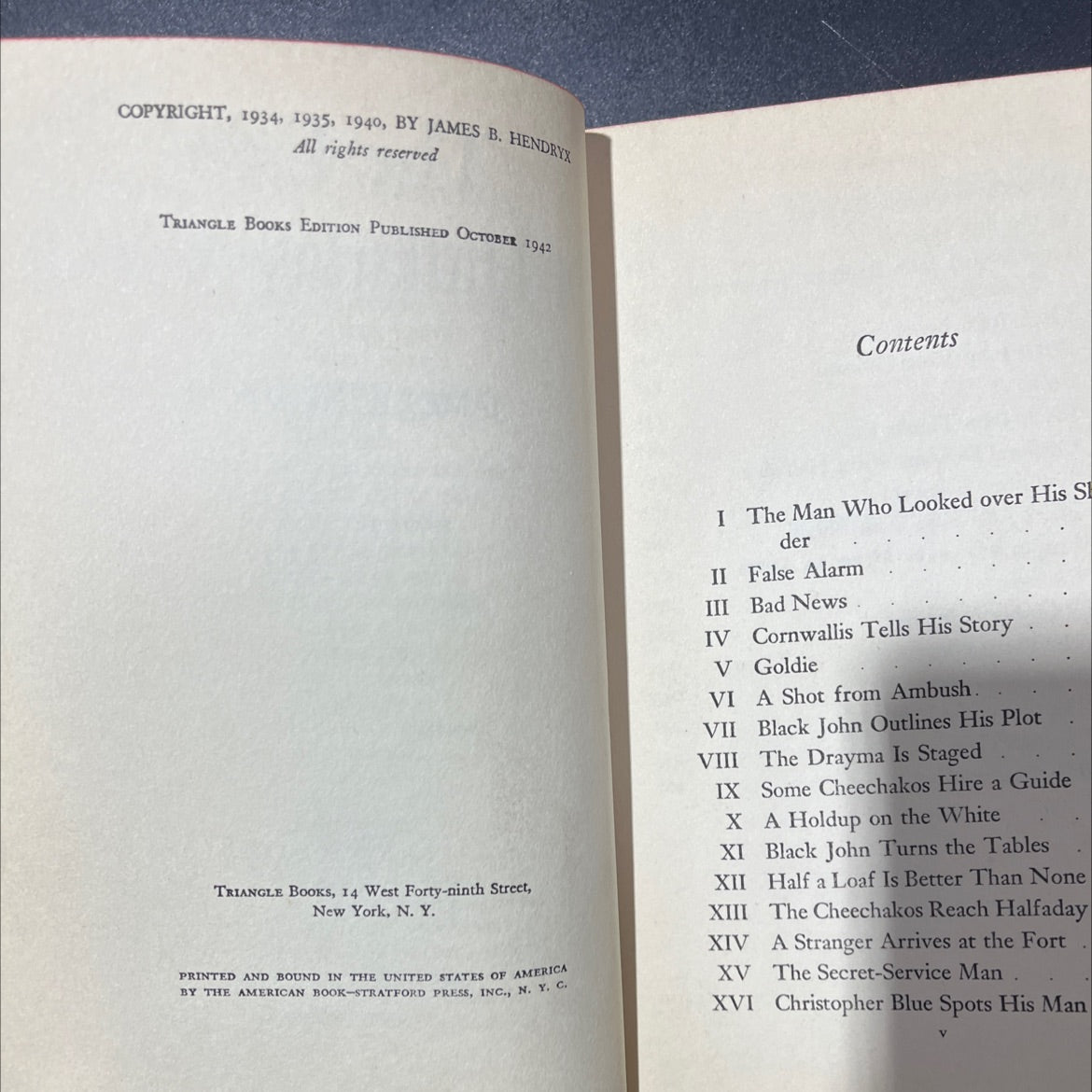 the czar of halfaday creek book, by james b. hendryx, 1942 Hardcover, Vintage image 3