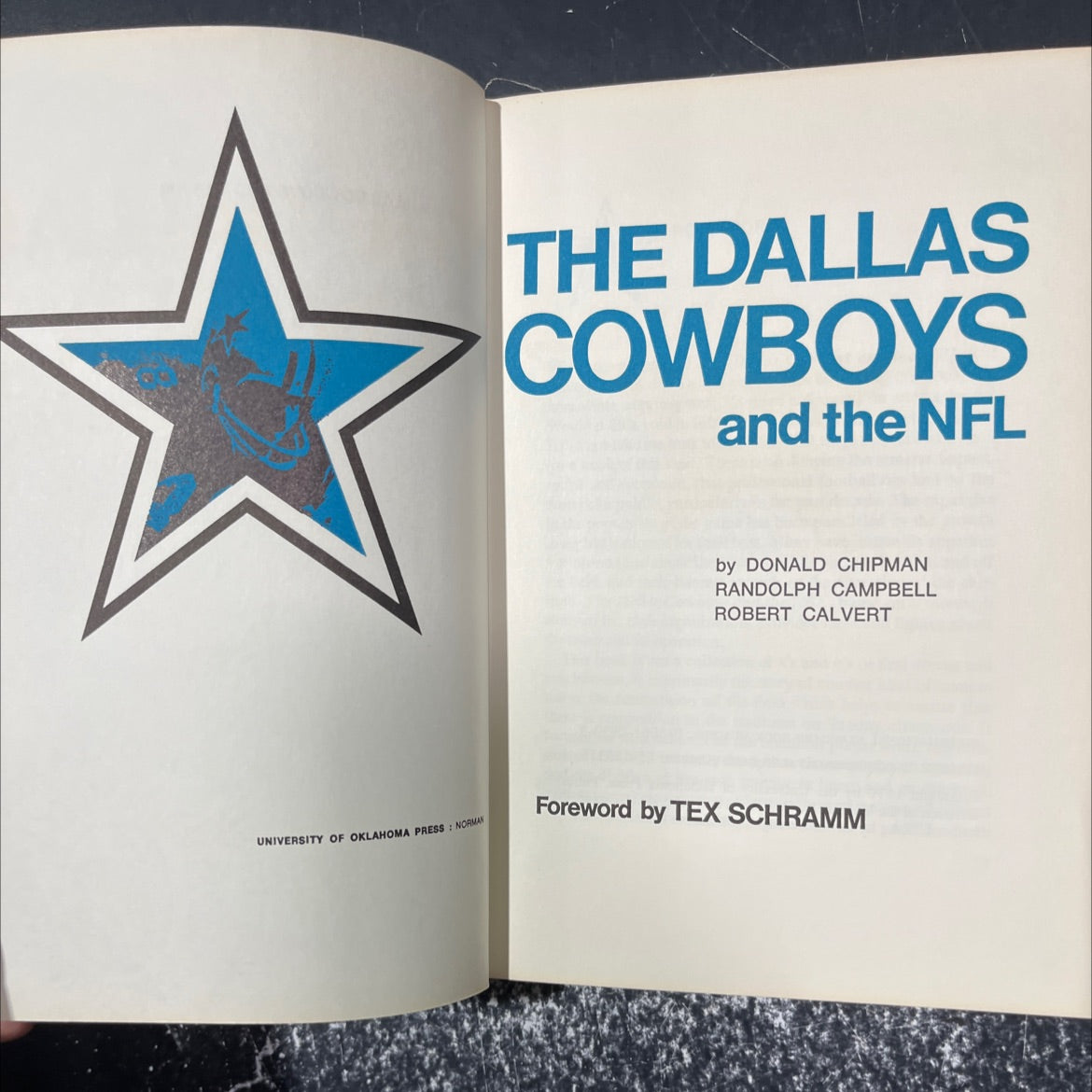 the dallas cowboys and the nfl book, by donald chipman, randolph campbell, robert calvert, 1970 Hardcover image 2