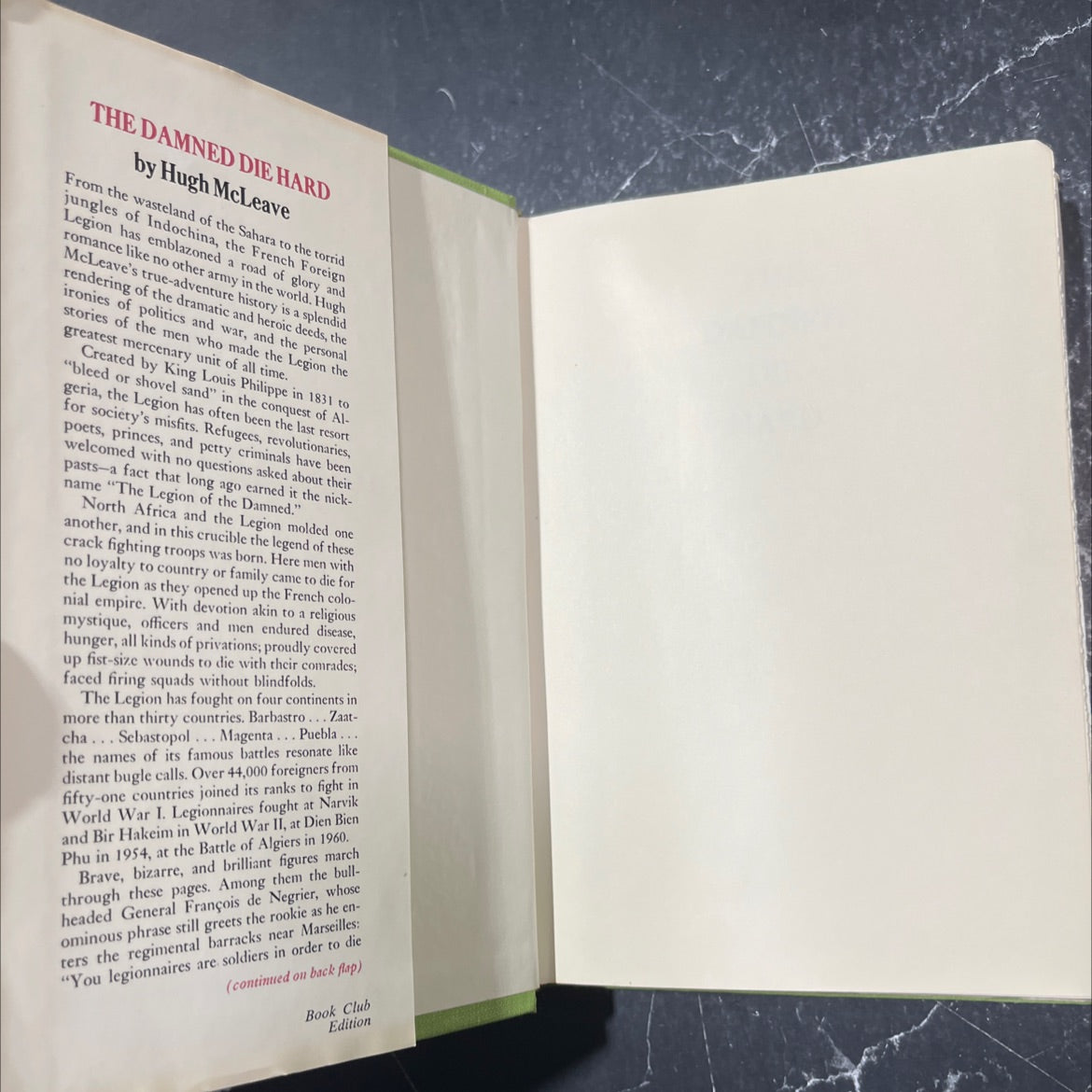 the damned die hard book, by Hugh McLeave, 1973 Hardcover image 4