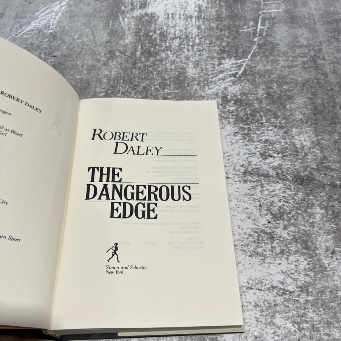 the dangerous edge book, by robert daley, 1983 Hardcover image 2