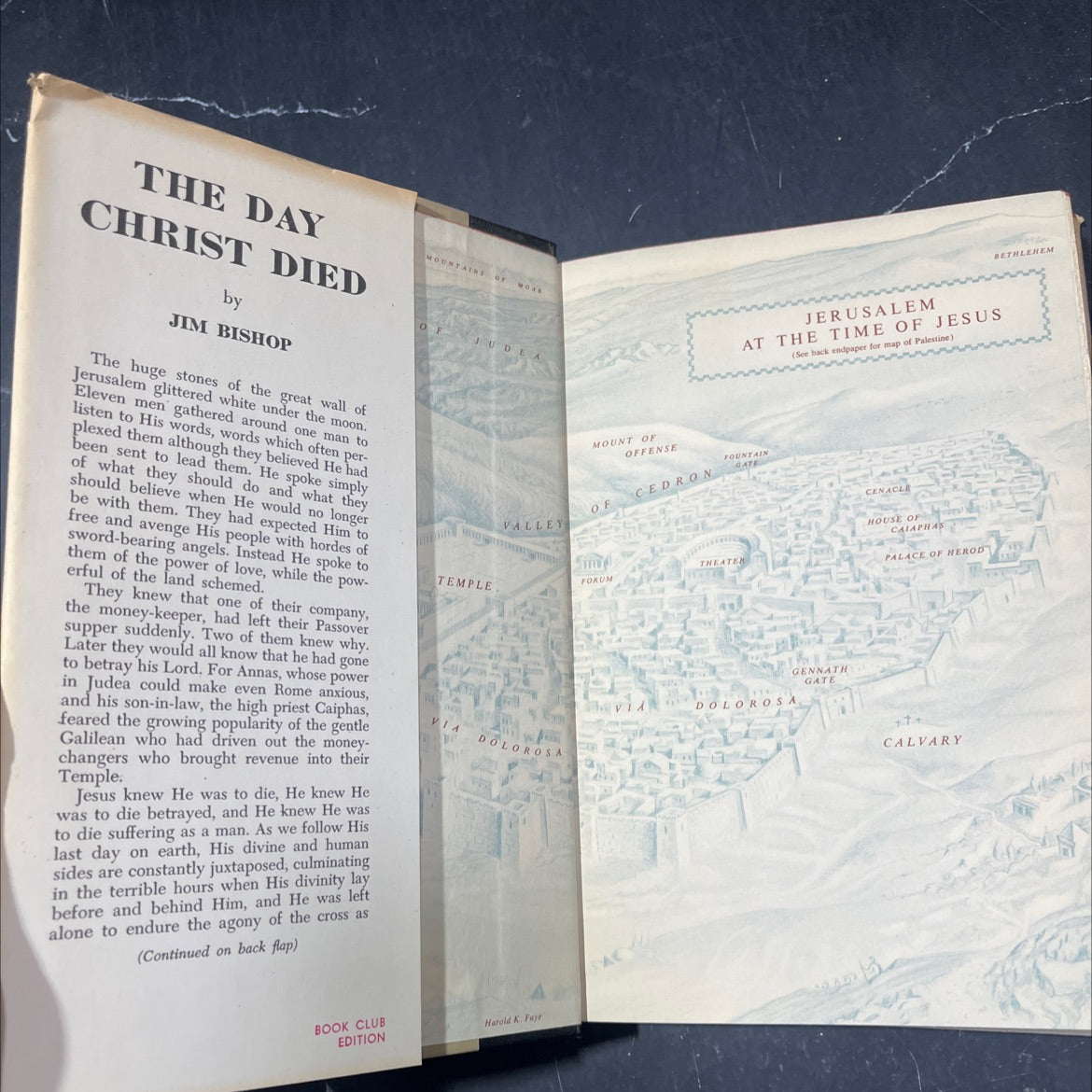 the day christ died book, by jim bishop, 1957 Hardcover image 4