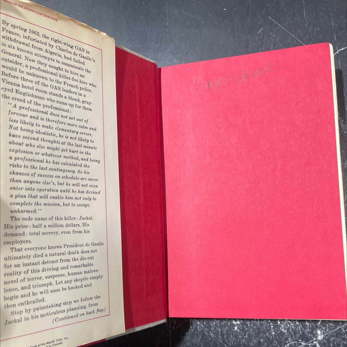 the day of the jackal book, by Frederick Forsyth, 1971 Hardcover image 4