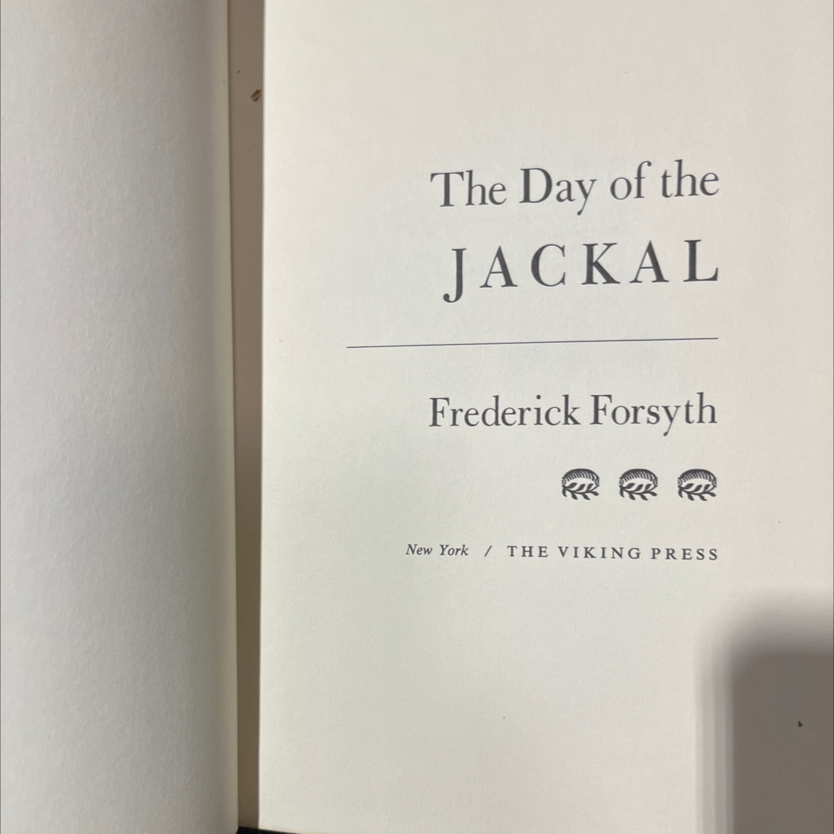 the day of the jackal book, by Frederick Forsyth, 1971 Hardcover image 2