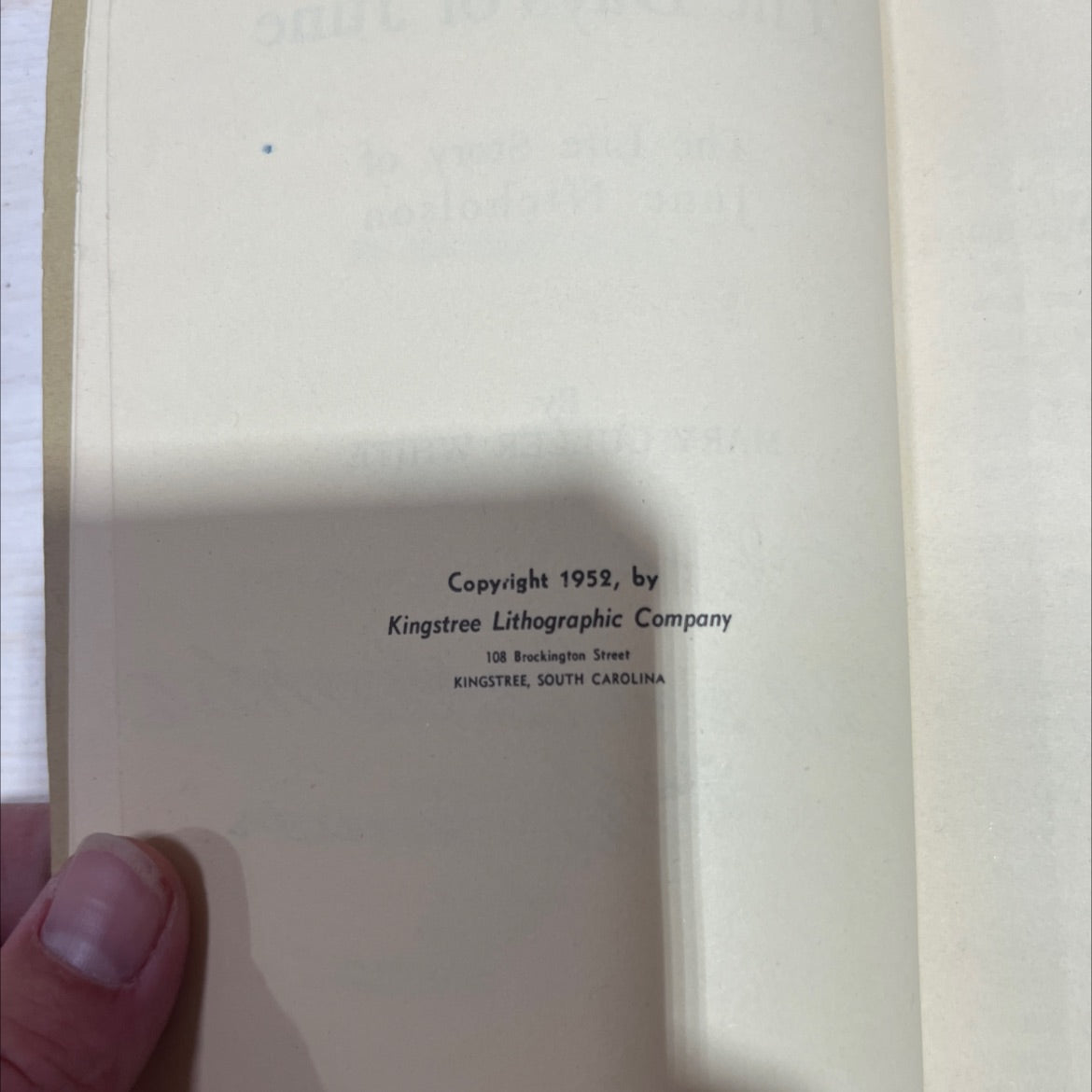 SIGNED the days of june the life story of june nicholson book, by mary culler white, 1952 Paperback, Vintage image 3