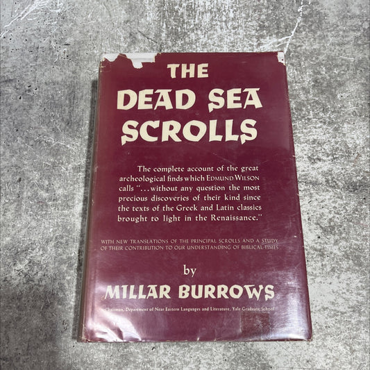 the dead sea scrolls book, by millar burrows, 1955 Hardcover image 1